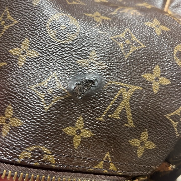 FINAL PRICE Authentic Louis Vuitton Keepall Canvas Leather Parts Rehab Damaged - Picture 17 of 17